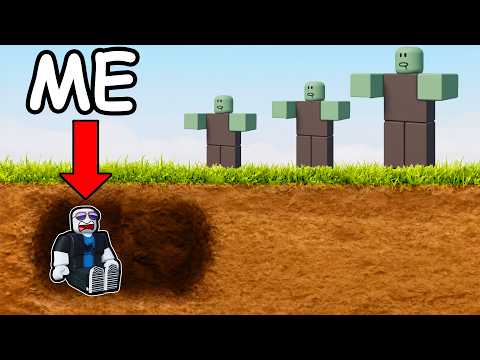 Surviving ZOMBIES for 24 HOURS in Roblox...