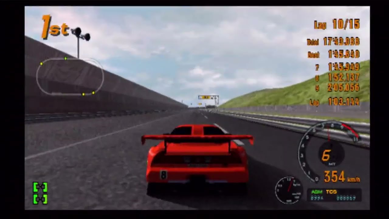 GT3 NTSC-J - Arta Honda NSX - JGTC - Professional League - Part 2 - PS2 HDMI - HDMI Splitter 1-to-2