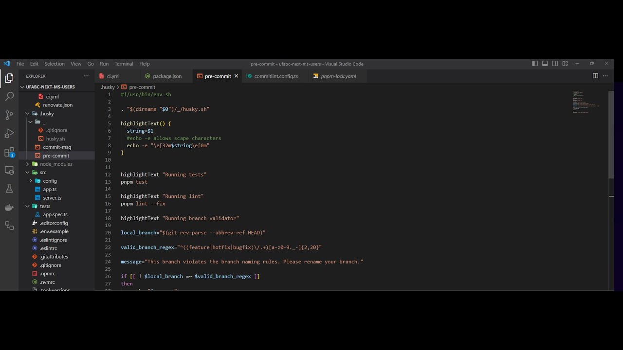 Como implementamos um git hook de validação no next? Parte 1 - YouTube