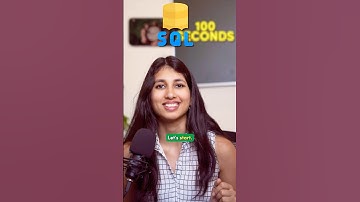 SQL in just 100 Seconds