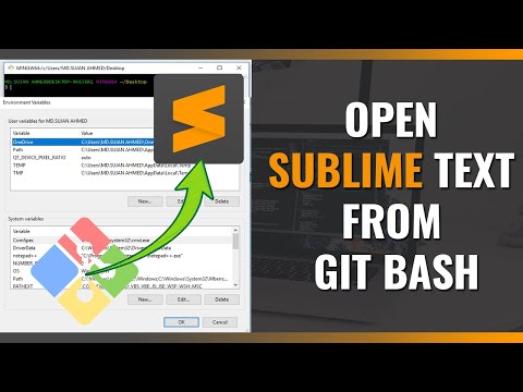 How to open Sublime Text from Git Bash | Environment Variables setup for Sublime Text 3 isimli mp3 dönüştürüldü.