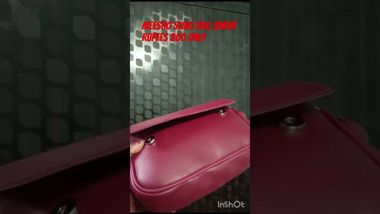 unboxing meesho find sling bag under rupees 200 only 