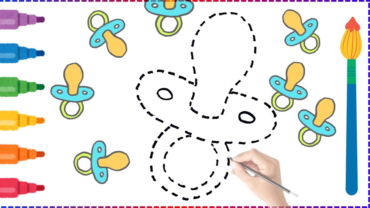 How to Draw Baby Bottle Clipart | Easy step by step Drawing & Coloring ...