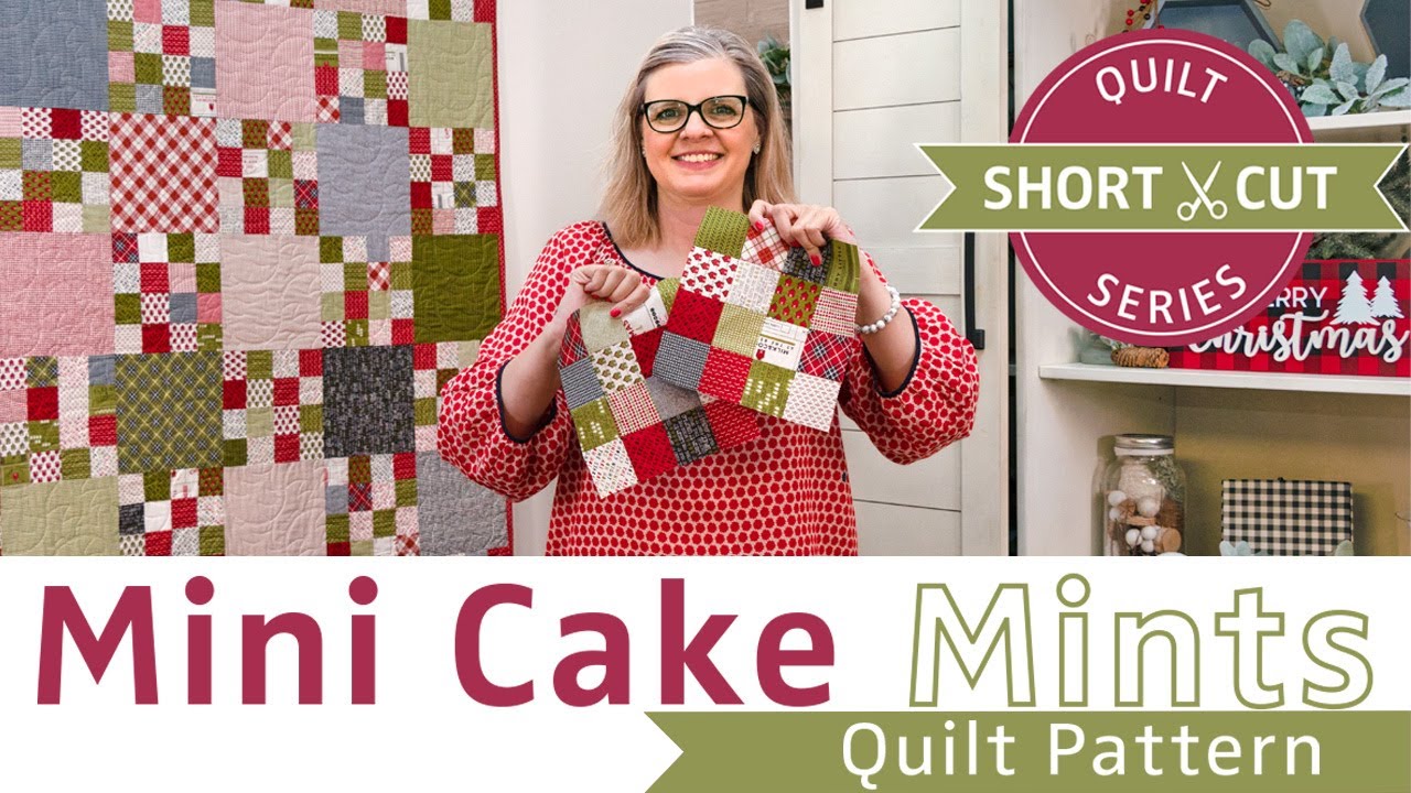 EASIEST Quilt from Mini Charm Packs & Layer Cakes – How to CHAIN PIECE the Mini Cake Mints Quilt