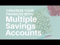 How To Organize Your Finances with Multiple Savings Accounts