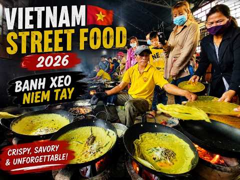 Vietnam Street Food 2026 | Banh Xeo – Vietnam's Crispy Pancake You Must Try