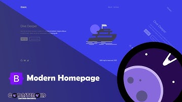 Create a Modern Homepage with Bootstrap 5