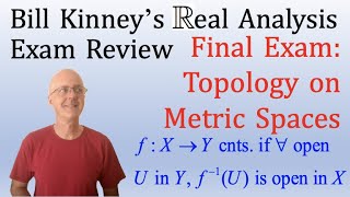 Real Analysis Final Exam Review Problems and Solutions (Topology on Metric Spaces)