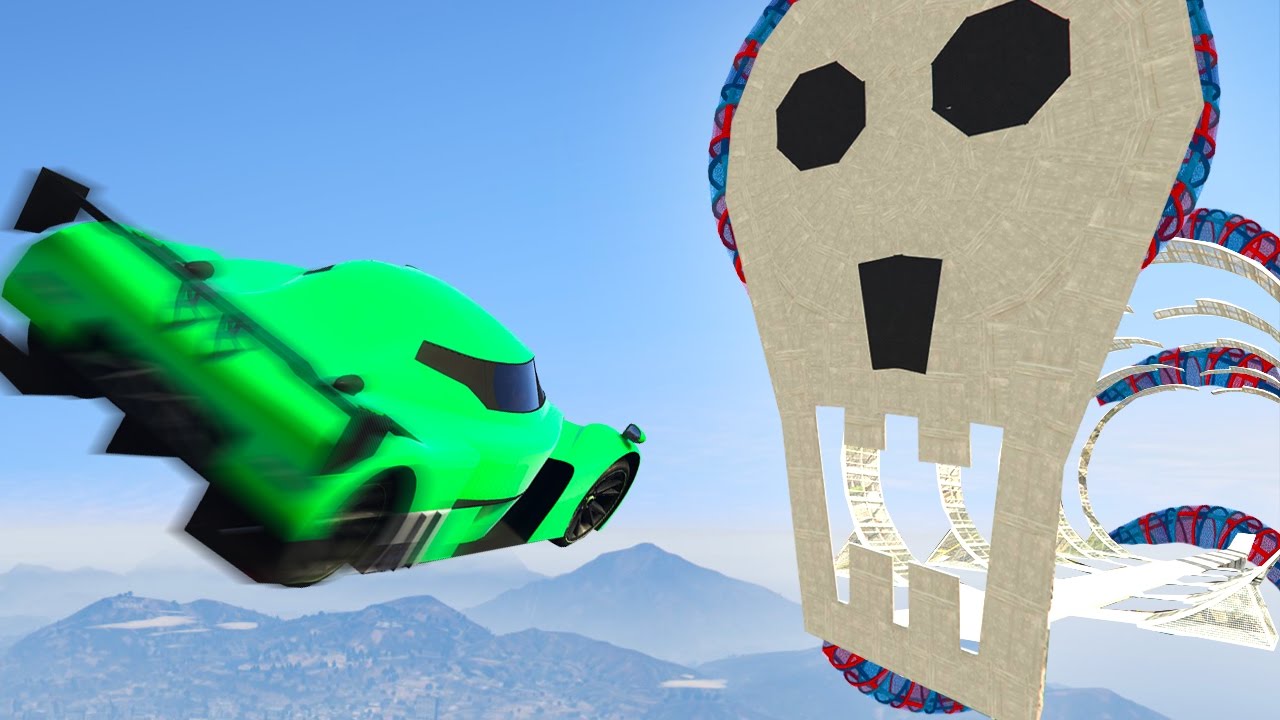 FLY TROUGH THE SKULL AT 200MPH! (GTA 5 Funny Moments)