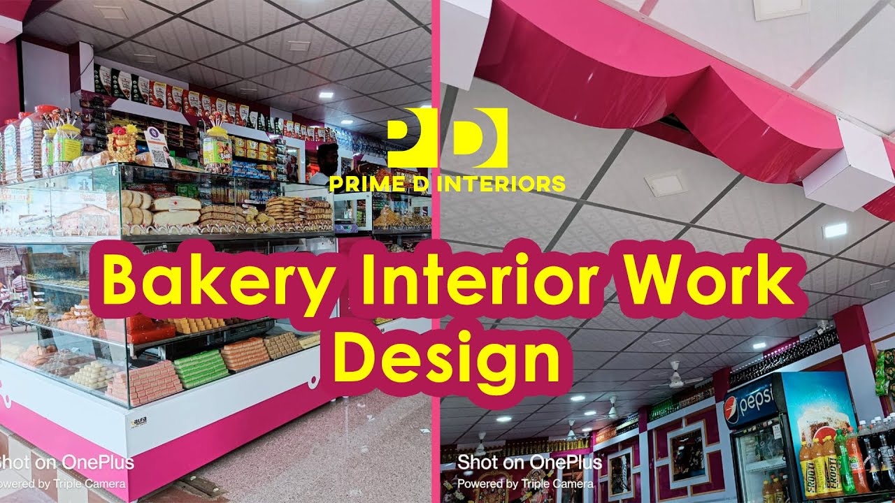 Bakery Interior Work Design Completed Video Call Us Now87786 23051