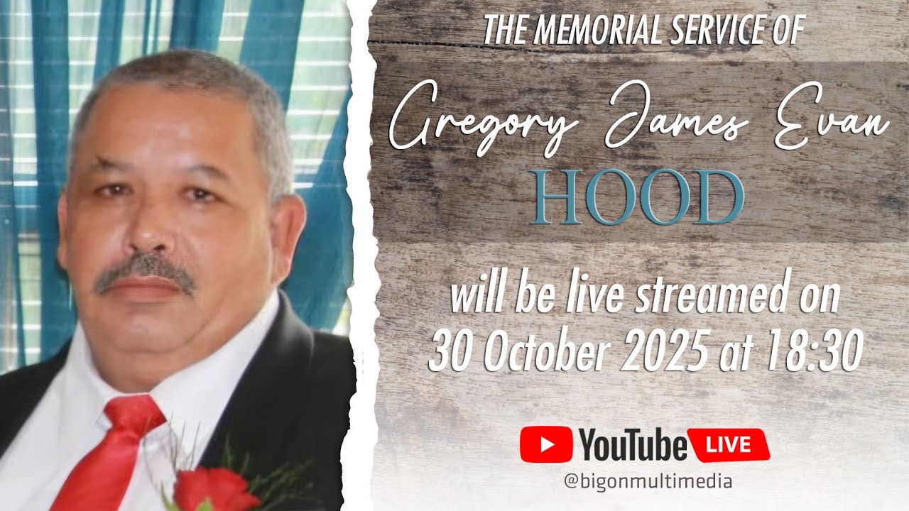 The Memorial Service For Gregory James Evan Hood - YouTube