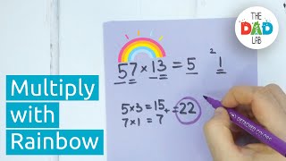 how to multiply using rainbows simple math tricks