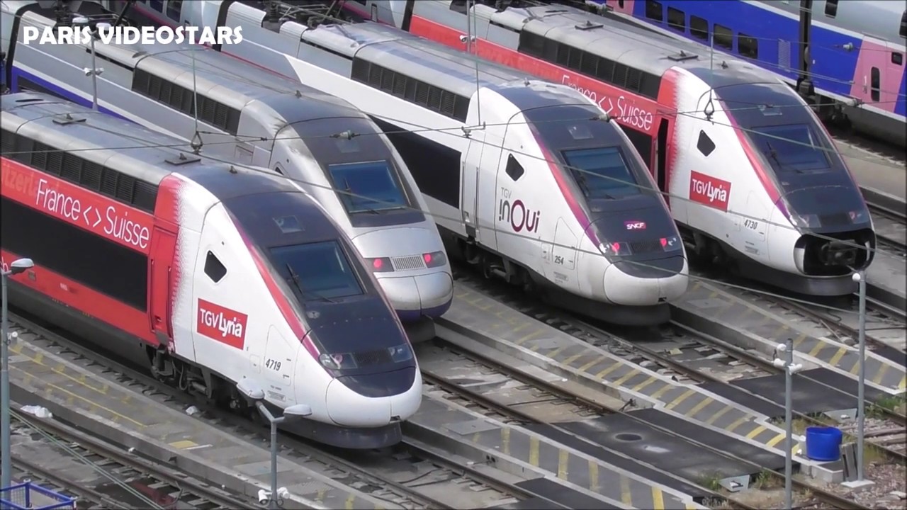 TGV Duplex 273, 280, 618 Lyria 4716, 4719, 4730 Inoui 254 @ Paris mai