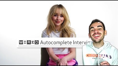 Sabrina Carpenter Answers the Web