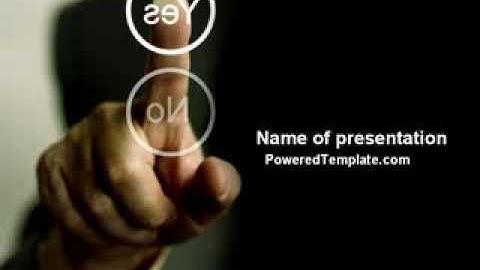 Yes No Questions PowerPoint Template by PoweredTemplate.com