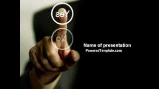Yes No Questions PowerPoint Template by PoweredTemplate.com