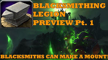 Blacksmith mount?! [Blacksmithing Legion]