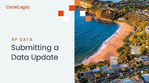 Submitting a Data Update in RP Data