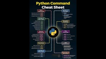 Python Command Cheatsheet | Learn Python Fast
