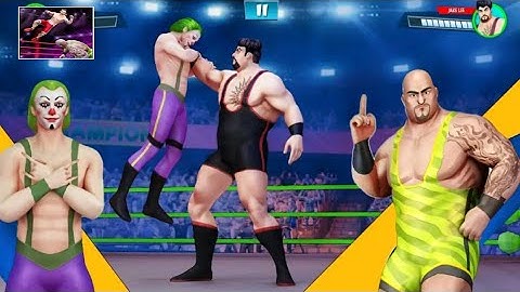 Cage Wrestling Games: Ring Fighting Champions Joker Fight Gameplay