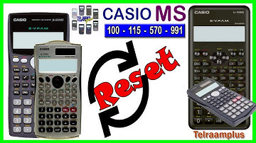 How to reset CASIO calculator fx-991MS?✅