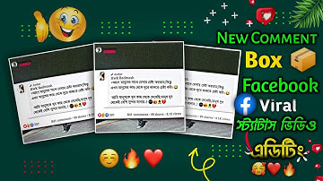 Comment Facebook New Text Viral Status Video Editing In Capcut FB Trand Video Editing Tutorial Text