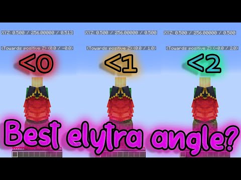 What's the best angle for the flying on the elytra?