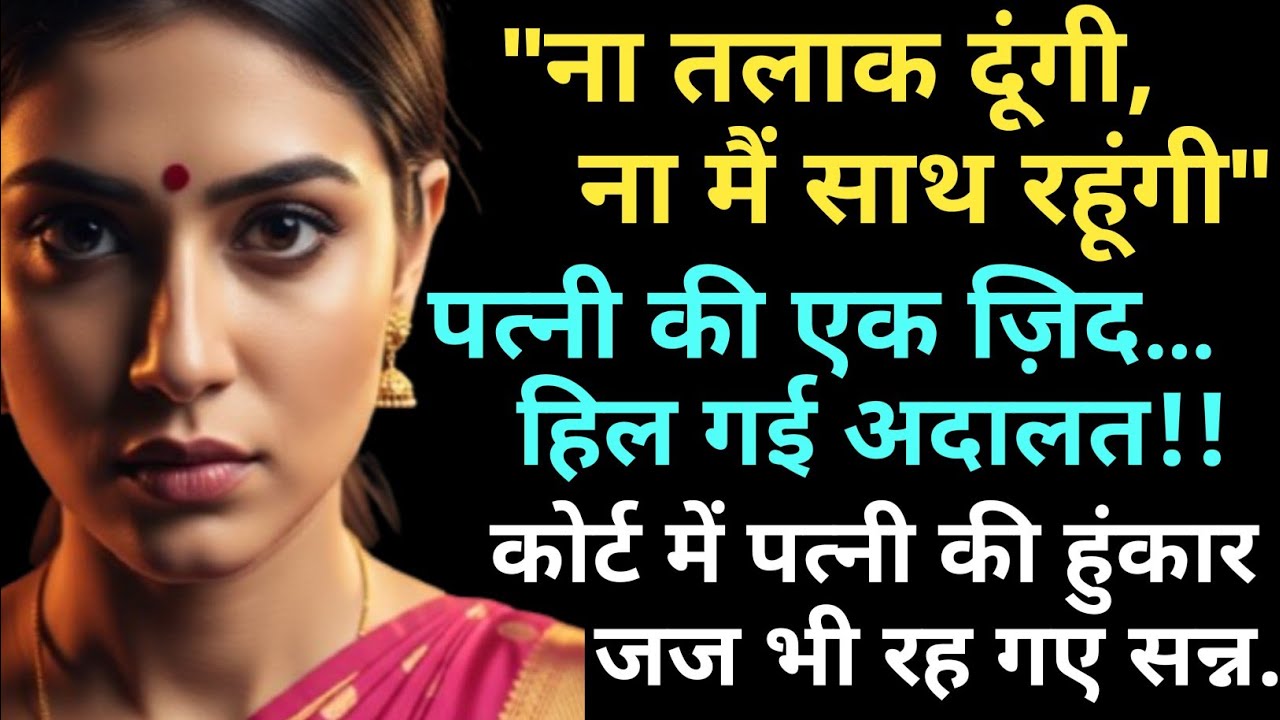 कोर्ट में पत्नी की हुंकार...जज भी रह गए सन्न!!जज ने सुनाया चौंकाने वाला फैसला