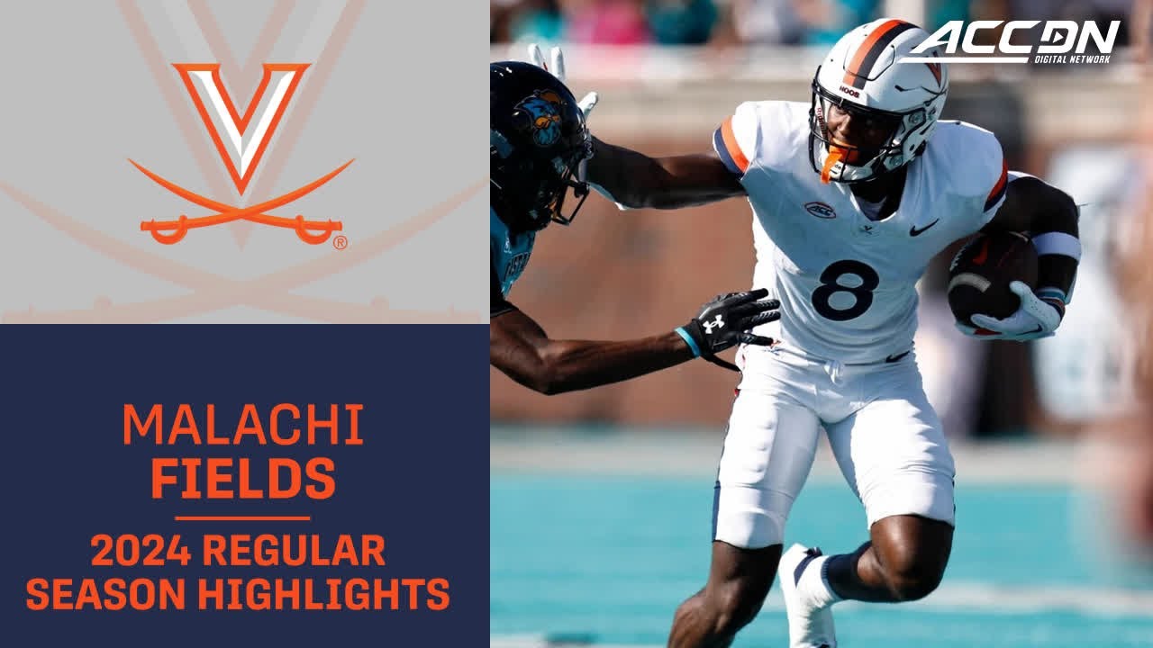 Malachi Fields 2024 Regular Season Highlights | Virginia WR