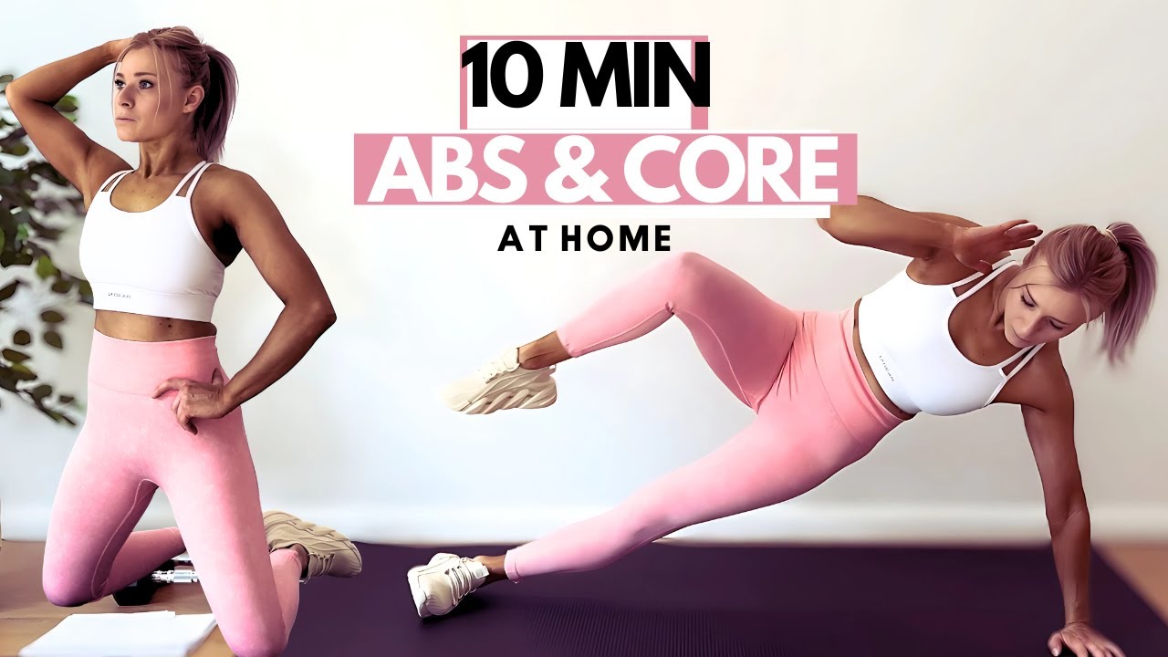 10 MIN Abs & Core Workout at Home | No Equipment, Flat Belly Burn - YouTube