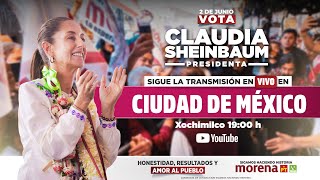 Claudia Sheinbaum En Vivo Mitin en Xochimilco, Ciudad de México