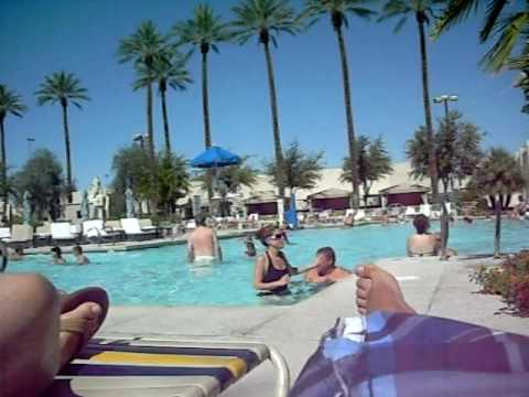 Workout Lady at the Luxor Pool
