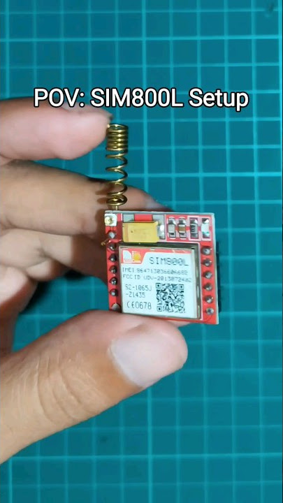 SIM800L GSM Module Setup #electronics #sim800l #arduino #electronicsprojects #diyprojects