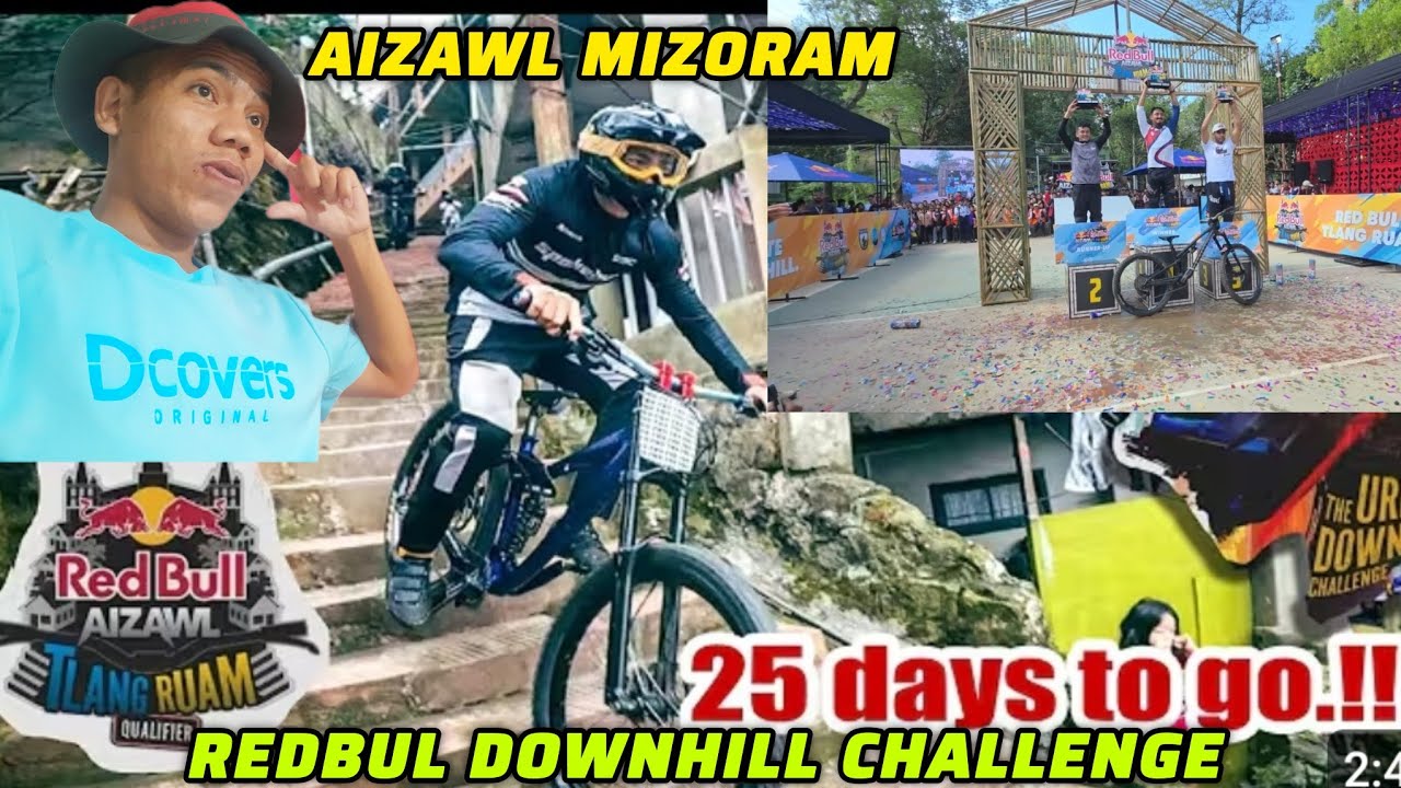 REDBULL😱 TLANGRUAM DOWNHILL CHALLENGE I AIZAWL MIZORAM 8NOV.2025