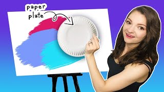 Acrylic Painting With a Paper Plate