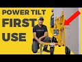 First use  power tilt from no lift install system