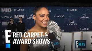 Tessa Thompson Won't Tell Chris Hemsworth's Secret | E! Red Carpet \& Award Shows