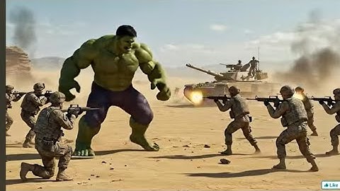 HULK vs AMERICAN ARMYEPIC BATTLE! However, HULK Unexpected SAVE Changes Everything!  .#marvel #video