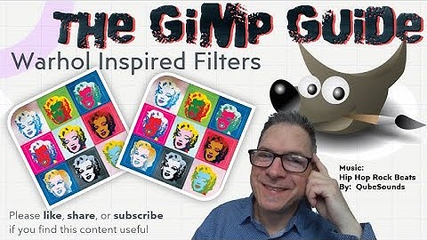 Gimp Lesson:  How to use Filters for a version of Andy Warhol
