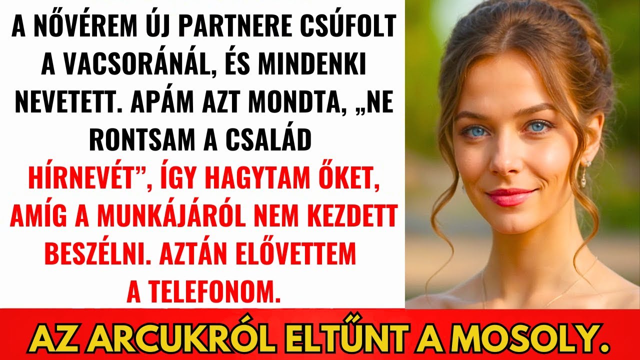 Nővérem Új Pasija Gúnyolt Vacsora Közben—Mindenki Nevetett...Amíg Meg Nem Tettem Ezt