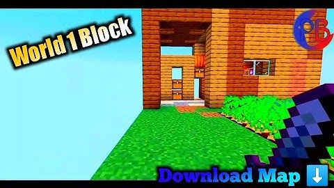 Map One Block Minecraft 1.18 || (Review) Mcpe