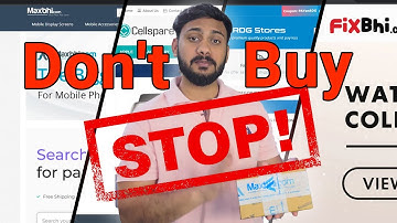 Fake Or Not Maxbhi.com, Cellspare, Fixbhi.com, Rdg Store  Review | Mobile Spare Parts Online Order