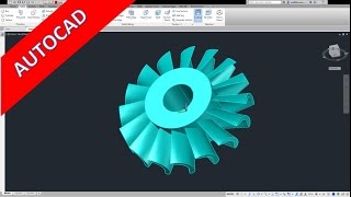 Turbine - Autocad 2013 Training - Polar array - User coordinate system