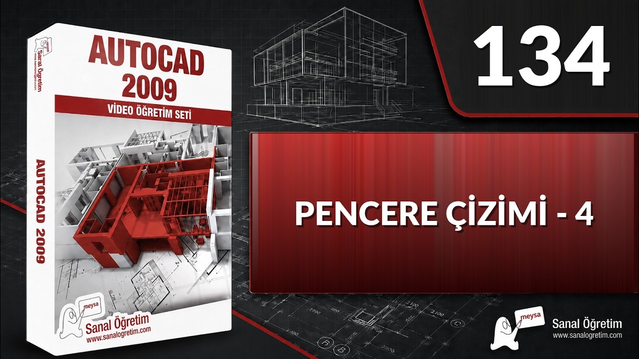 134 - Window Drawing - 4 | Free AutoCAD Training - YouTube