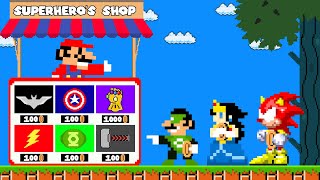 Super Mario Bros. But Mario Open A Super Heros Shop