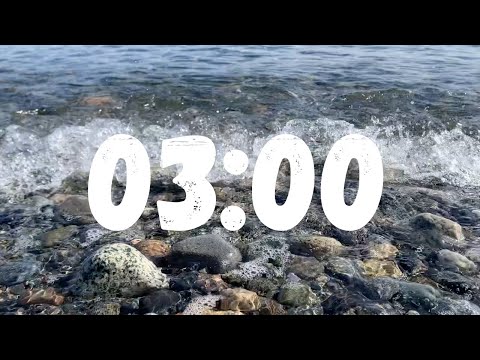 3 Minute Countdown Timer with Gentle Waves