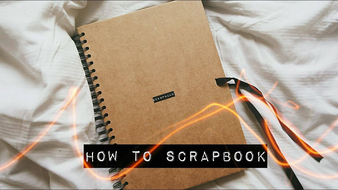 How to make a Scrapbook, DIY Easy Scrapbook from Spiral Notebook