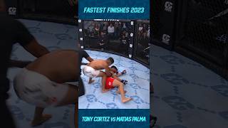 ¡Tony Cortez ACABÓ con su oponente en 32 segundos! 🧨 #mma #tko #deportesdecombate