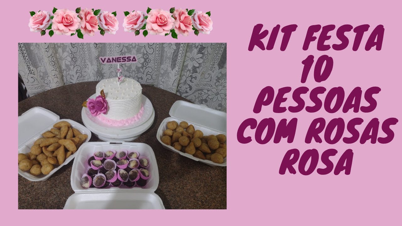 Kit Festa Roblox Rosa - Decoração Infantil