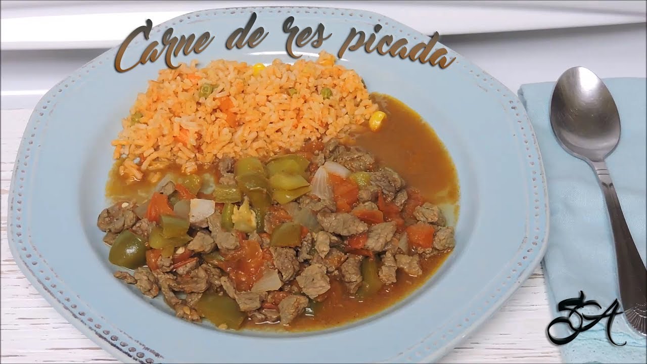 Receta de Carne de res picada ♥ - YouTube